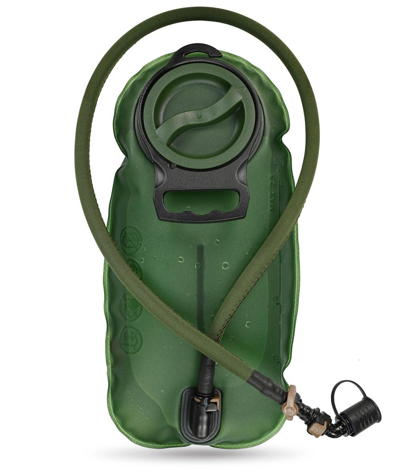 MARCHWAY 2L/2.5L/3L TPU Hydration Bladder, Ultra Durable Water Reservoir Bag with Insulated Tube for Hydration Pack for Cycling, Hiking, Running, Climbing, Biking (2.5L Green 85oz) - Image 1